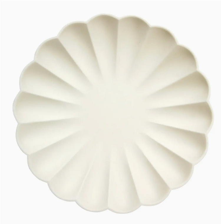 Meri Meri Large Cream Compostable  Plates