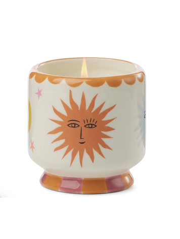 Paddywax A DOPO 8 OZ HANDPAINTED “SUN” CERAMIC