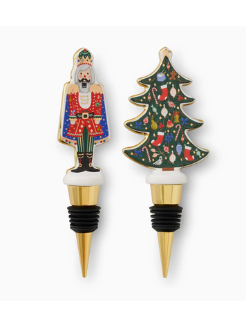Rifle Paper Co. Nutcracker Wine Stopper Set
