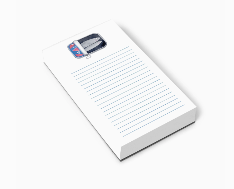 E. Frances Paper Studio Sardines Market Notepad