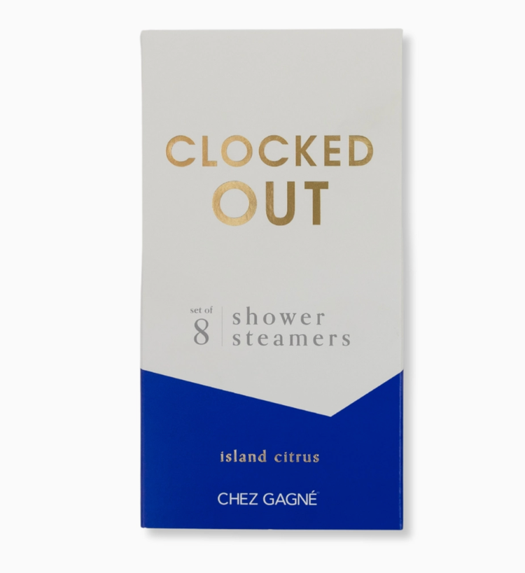 Chez Gagne Letterpress Clock Out Shower Steamers