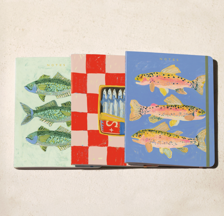 Seedlings Three Fish Notebook Set