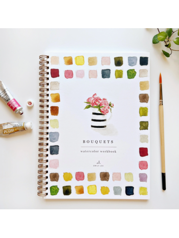 emily lex studio Bouquets Watercolor Workbook