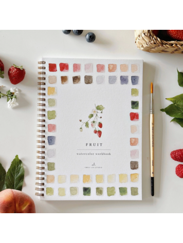 emily lex studio Fruit Watercolor Workbook