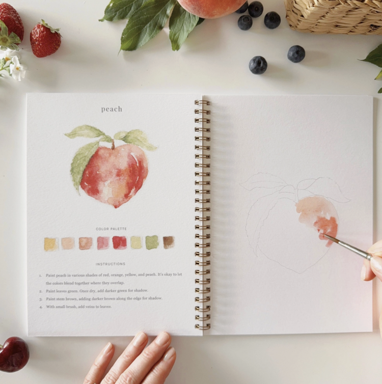 emily lex studio Fruit Watercolor Workbook