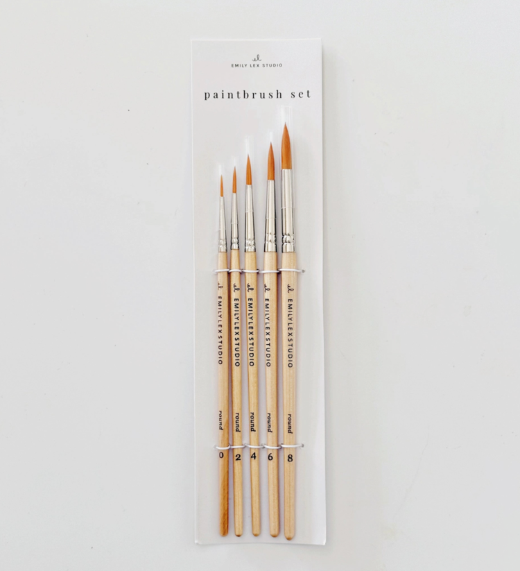 emily lex studio Watercolor Paintbrush Set