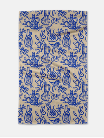 Geometry Mediterranean Pour Tea Towel