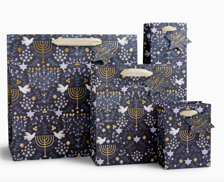 Rifle Paper Co. Laurel Menorah Gift Bag Small