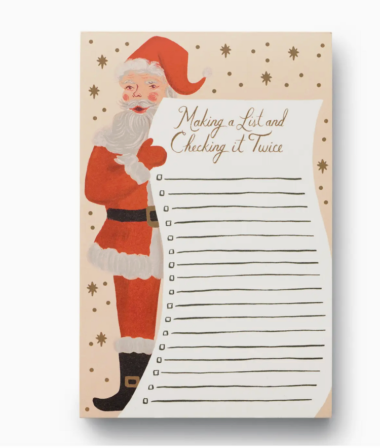 Rifle Paper Co. Santa's List Notepad