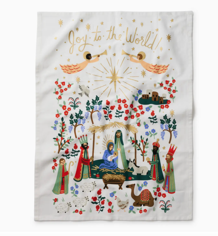 Rifle Paper Co. Nativity Tea Towel