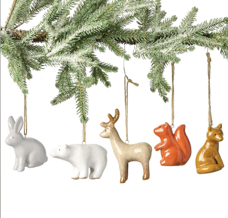 Two's Company Woodland Animal Ornament