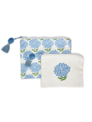 Two's Company Hydrangea Multipurpose Pouch