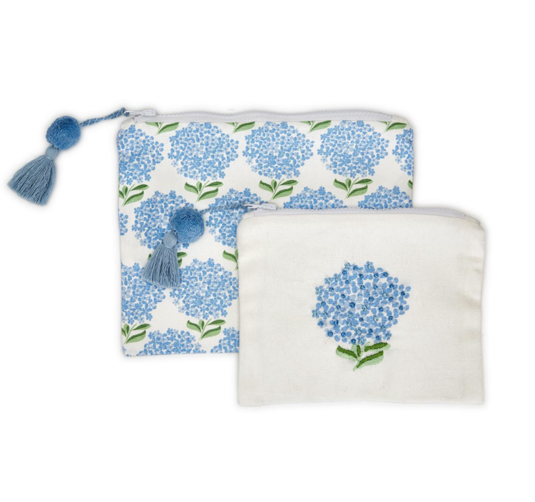 Two's Company Hydrangea Multipurpose Pouch