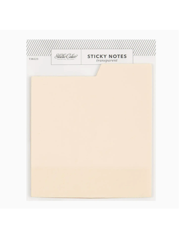 Studio Calico Tabbed Transparent Sticky Notes - Cream