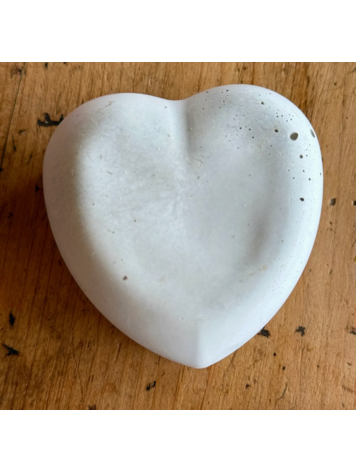 Sea and Green Concrete Heart