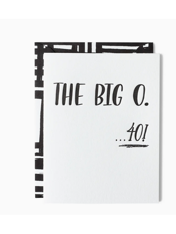 Paper Epiphanies THE BIG O - 40-Birthday