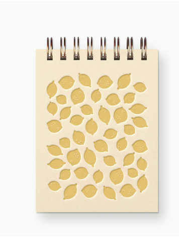 Ruff House Art Lemon Pattern Mini Jotter Notebook
