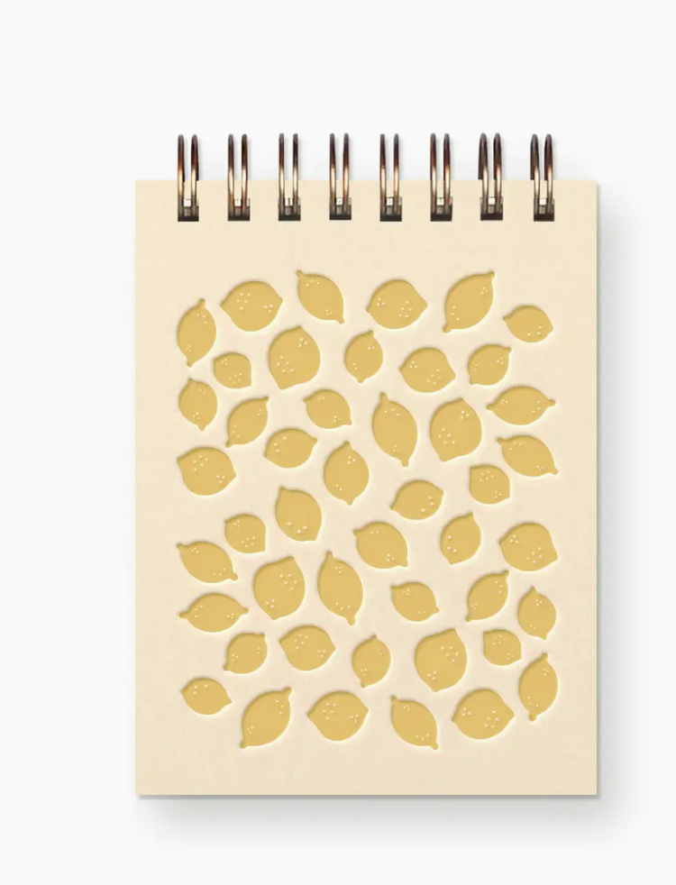Ruff House Art Lemon Pattern Mini Jotter Notebook