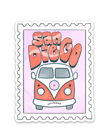 Sweet Paper Custom San Diego Bus Magnet