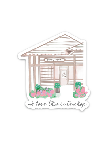 Sweet Paper Custom Sweet Shop Sticker
