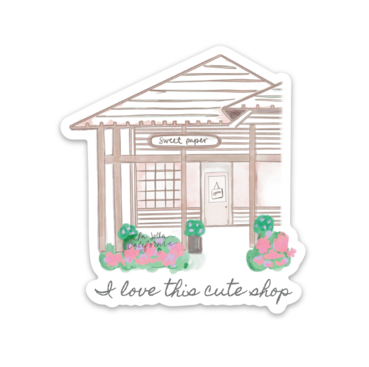 Sweet Paper Custom Sweet Shop Sticker