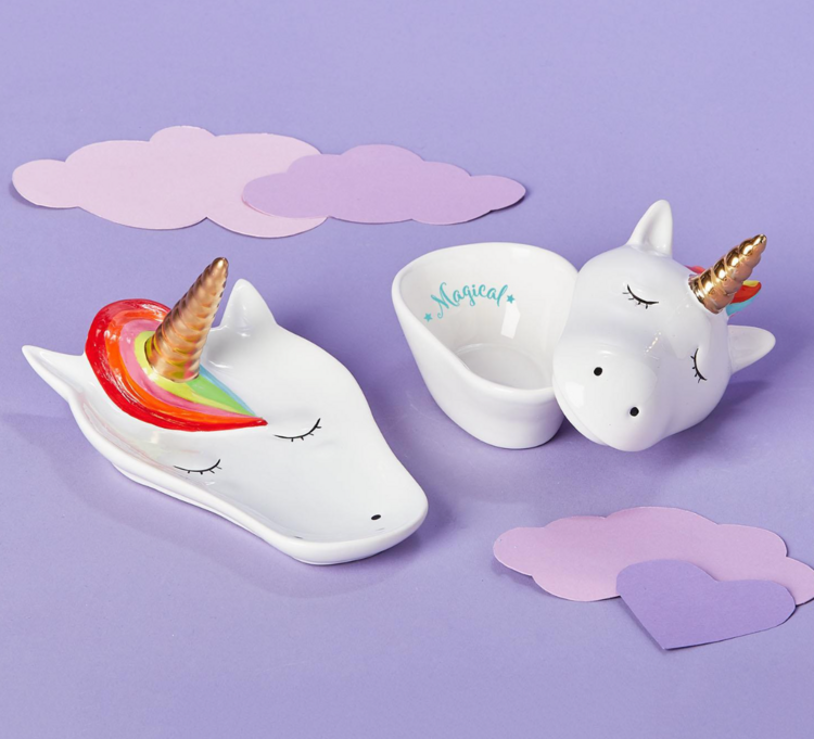 Two's Company Unicorn Trinket Holder