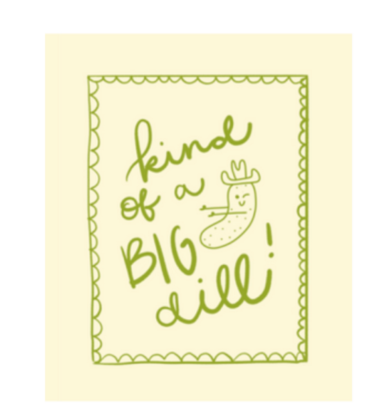 Stoodles Studio Big Dill Card