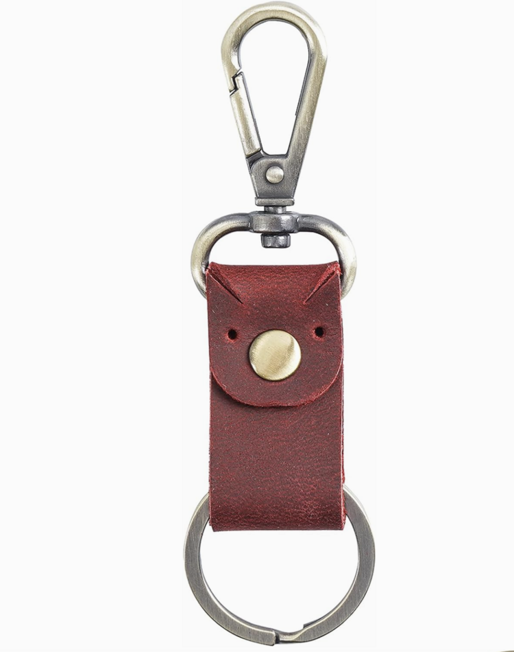 American Leather Goods Genuine Leather Keychain
