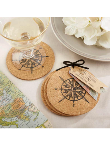 Kate Aspen Let the Journey Begin Coasters