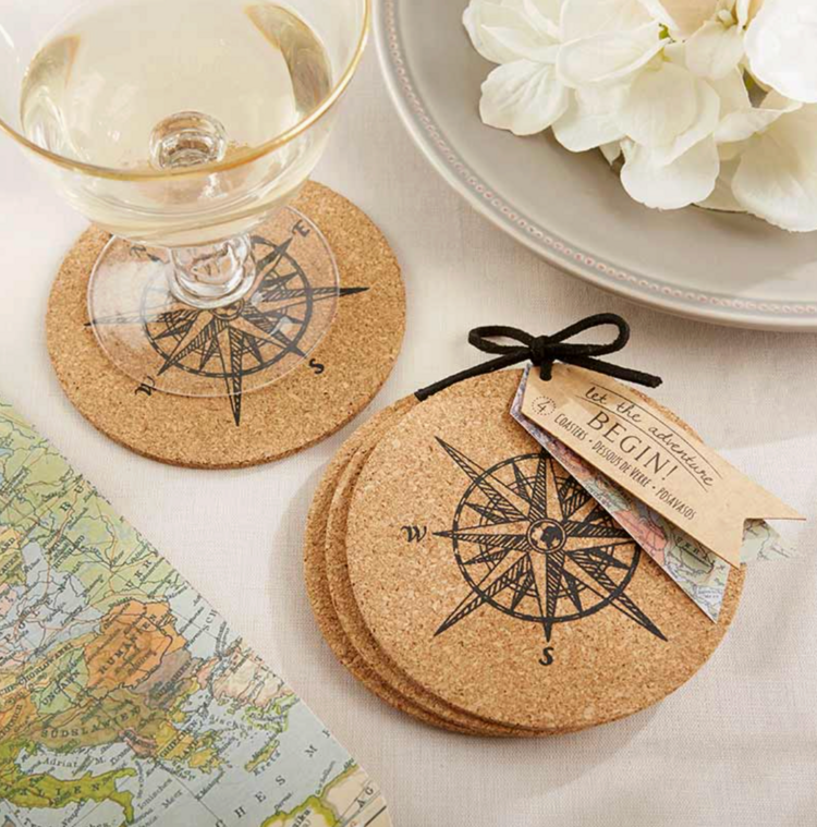 Kate Aspen Let the Journey Begin Coasters