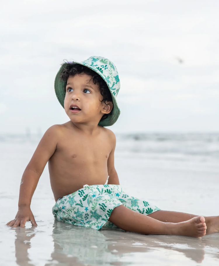 Emerson and Friends Save the Sea Turtles Swim Trunks