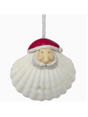HS Seashells Irish Deep Santa Ornament