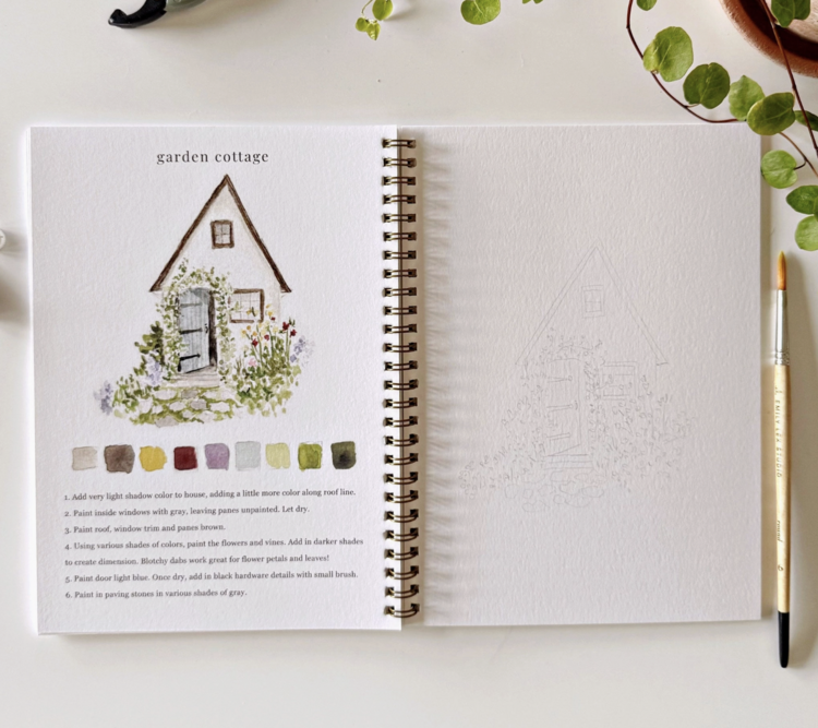 emily lex studio Garden Watercolor Workbook