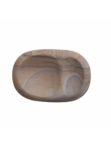 Creative Co-Op Decorative Sandstone Dish