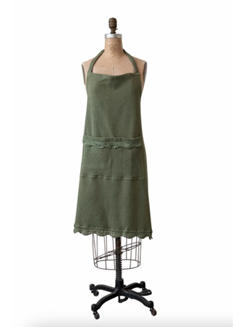 Creative Co-Op Cotton Waffle Weave Apron