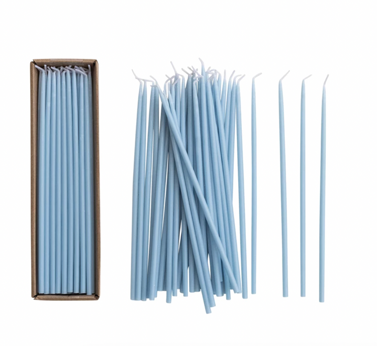 Creative Co-Op Unscented Thin Taper Candles in Box