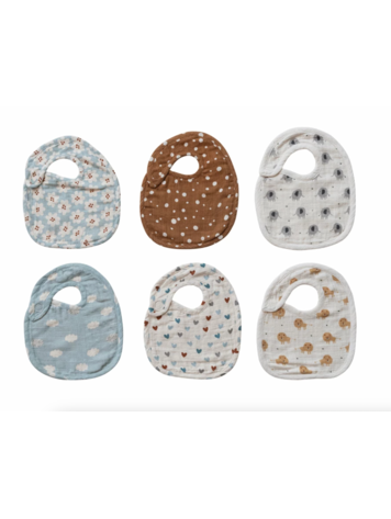 Creative Co-Op Cotton Double Cloth Baby Bib
