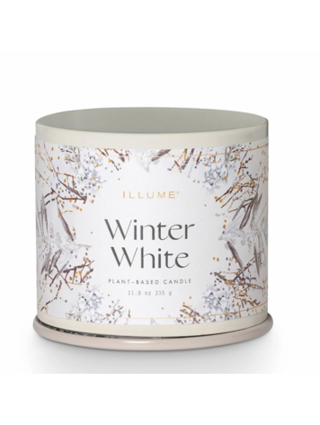 Creative Co-Op Winter White Vanity Tin Candle