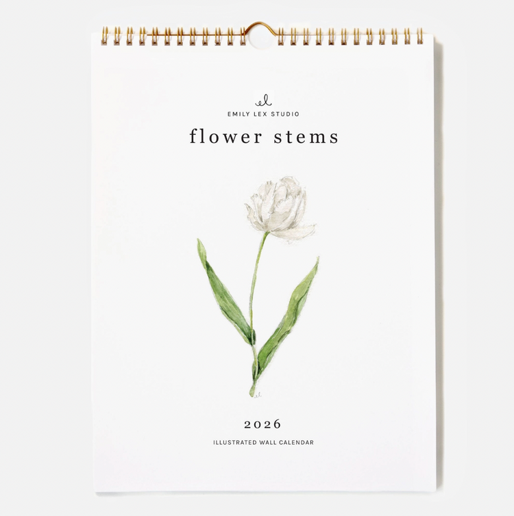 emily lex studio 2026 Flower Stems Calendar