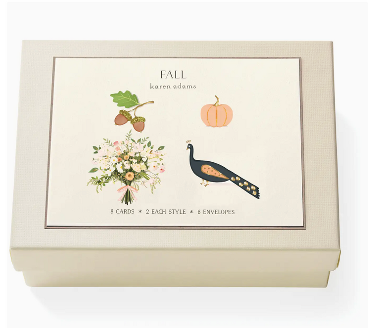 Karen Adams Designs Fall Gift Box Note Cards