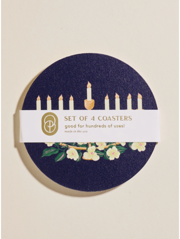 One & Only Paper Hanukkah Coasters