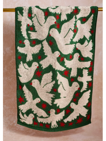 One & Only Paper Doves Terry Tea Towel