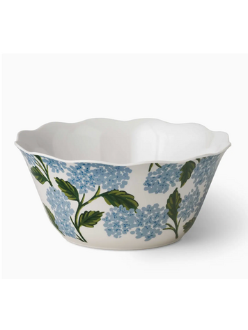 Rifle Paper Co. Hydrangea Melamine Serving Bowl