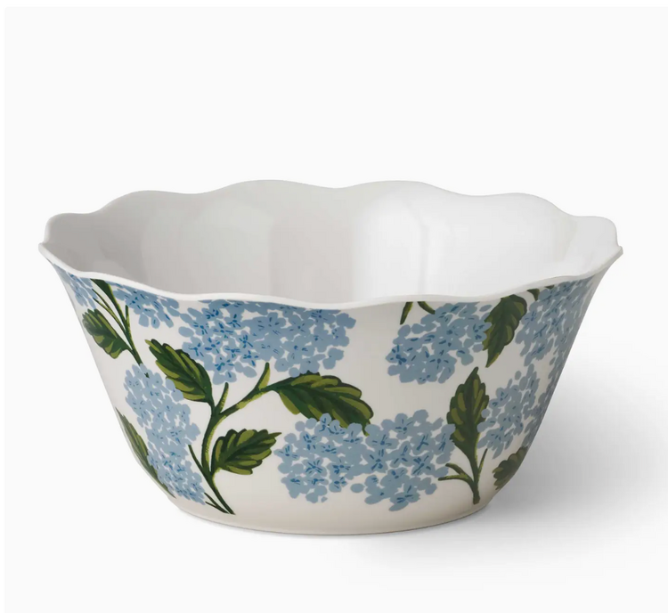 Rifle Paper Co. Hydrangea Melamine Serving Bowl