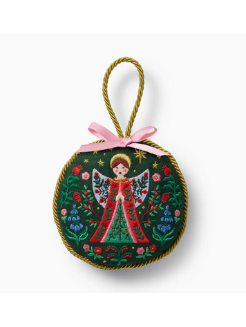 Rifle Paper Co. Angel Embroidered Ornament