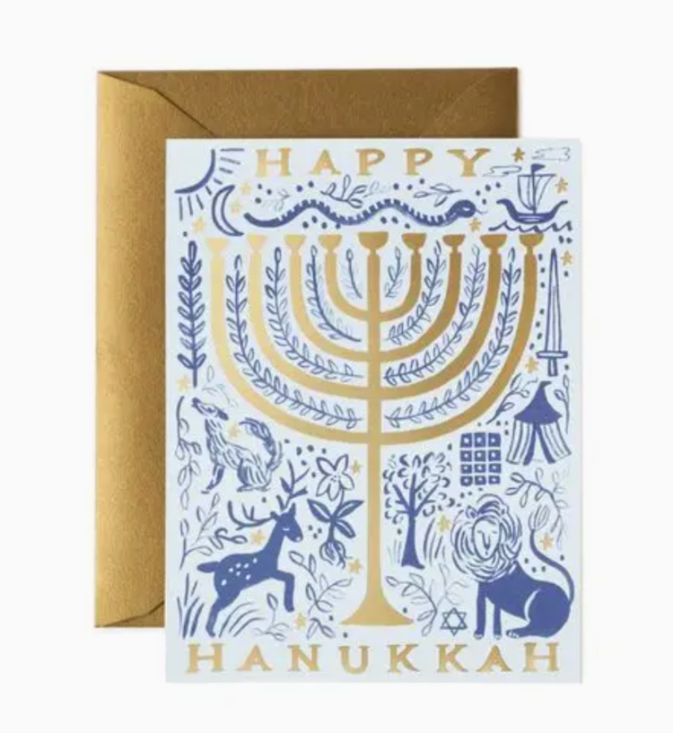 Rifle Paper Co. Twelve Tribes Menorah Card