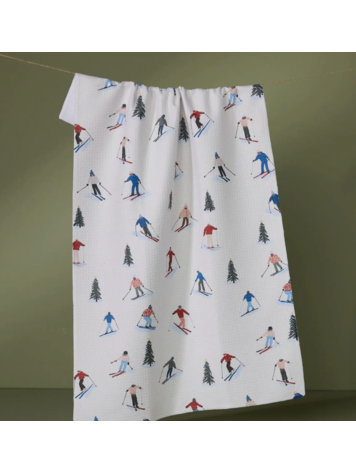 Geometry Holiday Tea Towel