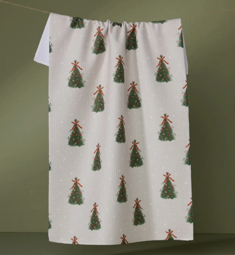 Geometry Holiday Tea Towel