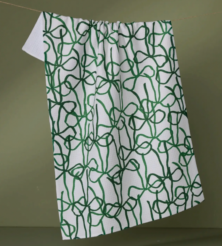 Geometry Holiday Tea Towel