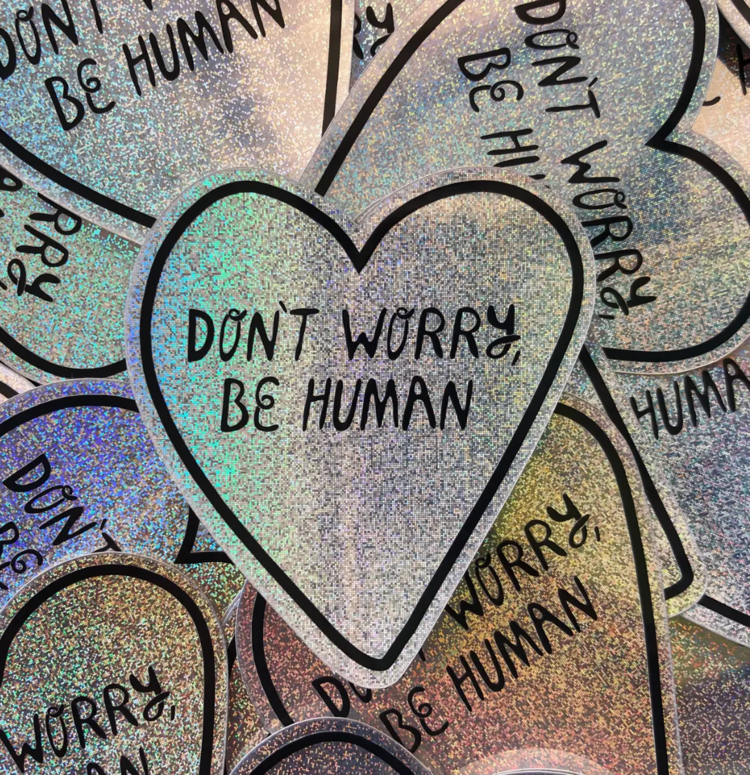 My Name Is Not Darren Don't Worry, Be Human - Sticker